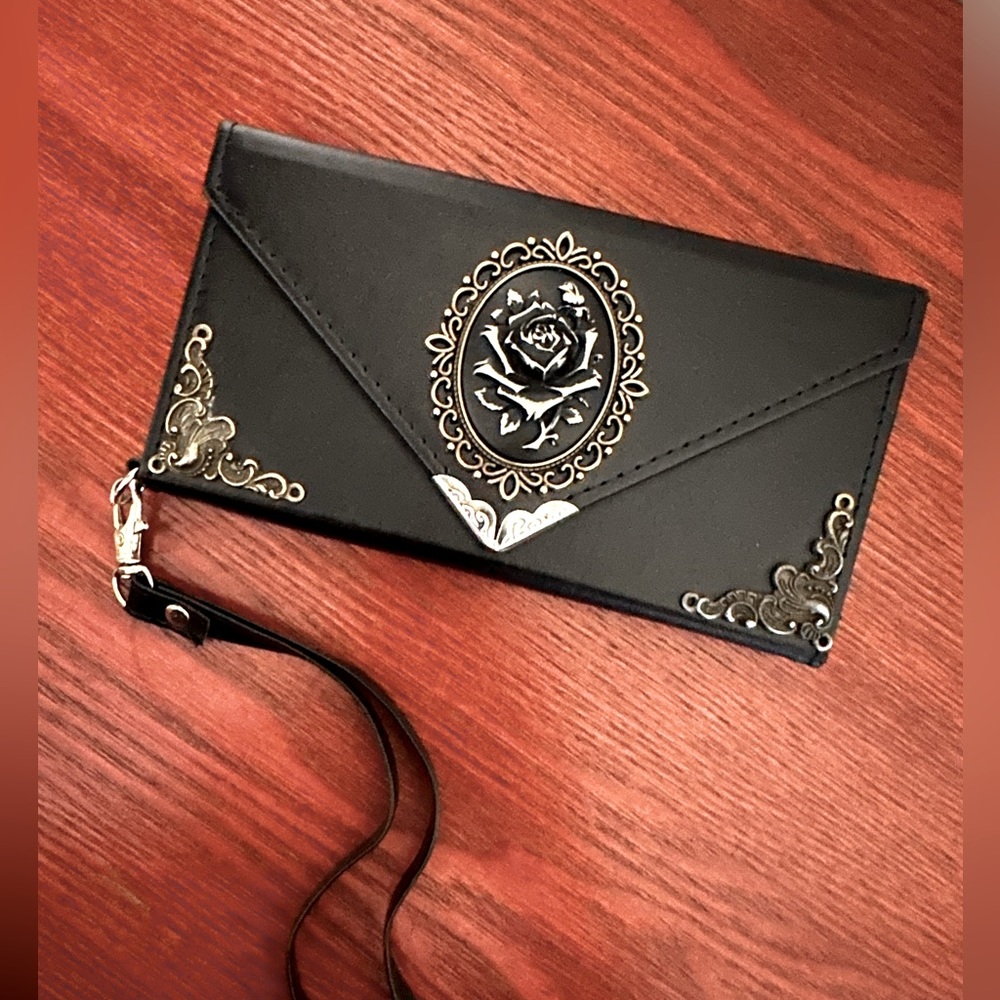 Vintage Gothic Victorian Rose Wallet Case for iPhone 12 Pro !!! Brand New!!!